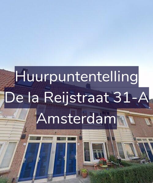 Foto gevel Huurpuntentelling voor De la Reijstraat 31-A, Amsterdam