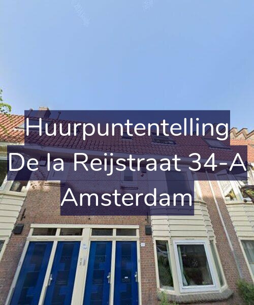 Foto gevel Huurpuntentelling voor De la Reijstraat 34-A, Amsterdam