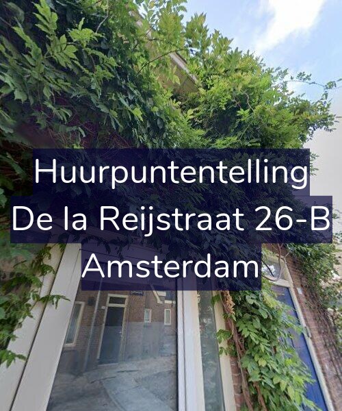 Foto gevel Huurpuntentelling voor De la Reijstraat 26-B, Amsterdam