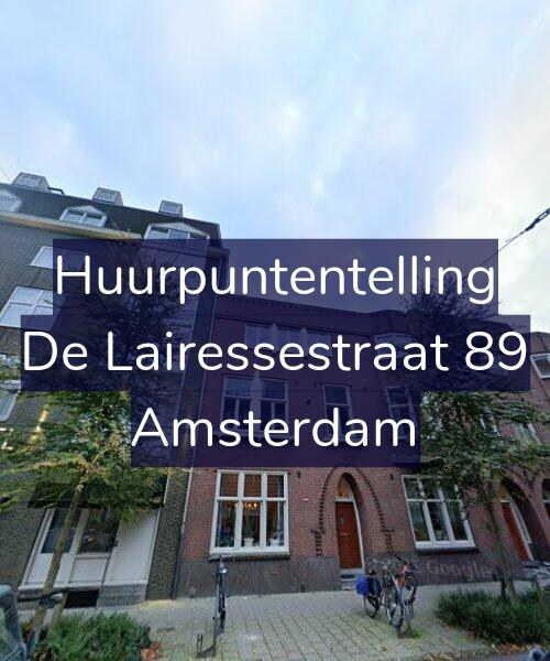 Foto gevel Huurpuntentelling voor De Lairessestraat 89, Amsterdam