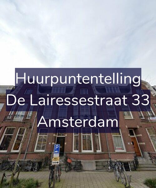 Foto gevel Huurpuntentelling voor De Lairessestraat 33, Amsterdam