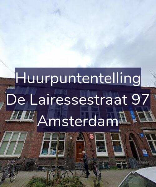 Foto gevel Huurpuntentelling voor De Lairessestraat 97, Amsterdam