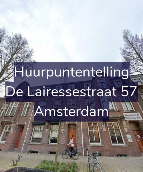 Foto gevel Huurpuntentelling voor De Lairessestraat 57, Amsterdam