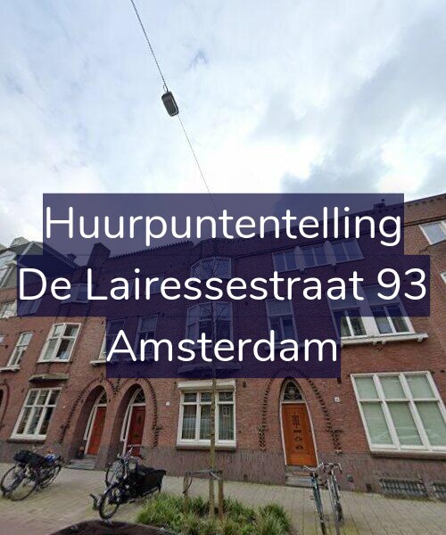 Foto gevel Huurpuntentelling voor De Lairessestraat 93, Amsterdam
