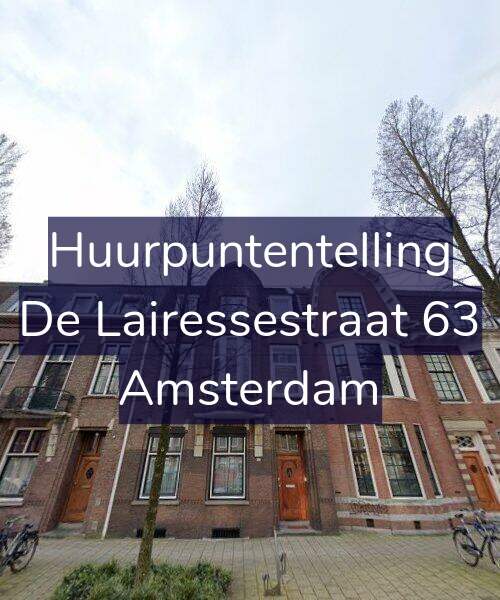 Foto gevel Huurpuntentelling voor De Lairessestraat 63, Amsterdam