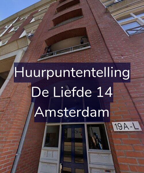 Foto gevel Huurpuntentelling voor De Liefde 14, Amsterdam
