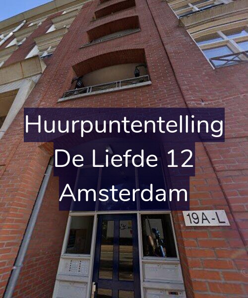 Foto gevel Huurpuntentelling voor De Liefde 12, Amsterdam