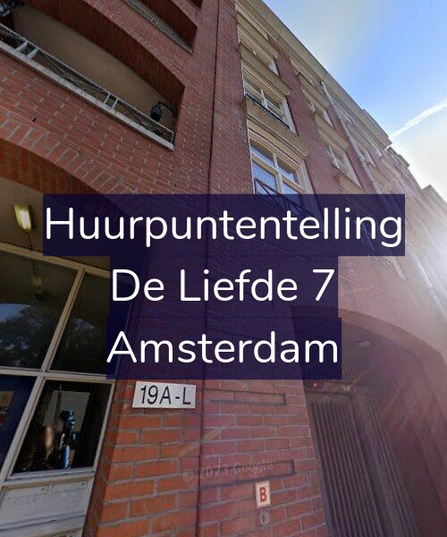 Foto gevel Huurpuntentelling voor De Liefde 7, Amsterdam