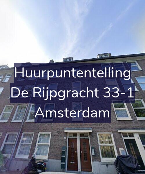 Foto gevel Huurpuntentelling voor De Rijpgracht 33-1, Amsterdam