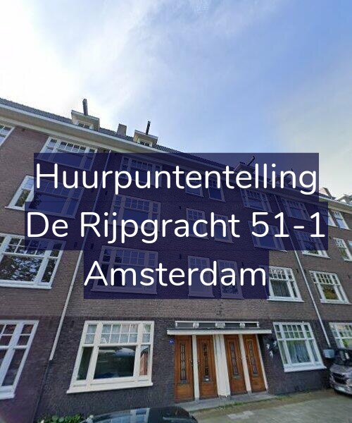 Foto gevel Huurpuntentelling voor De Rijpgracht 51-1, Amsterdam
