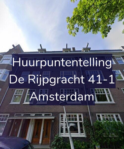 Foto gevel Huurpuntentelling voor De Rijpgracht 41-1, Amsterdam