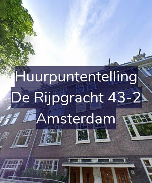 Foto gevel Huurpuntentelling voor De Rijpgracht 43-2, Amsterdam