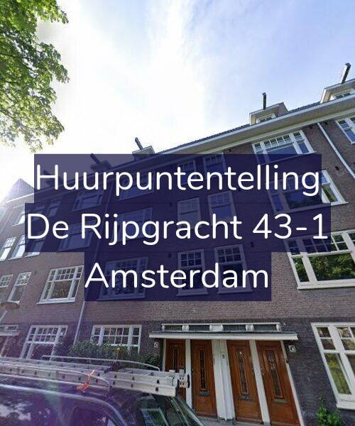 Foto gevel Huurpuntentelling voor De Rijpgracht 43-1, Amsterdam