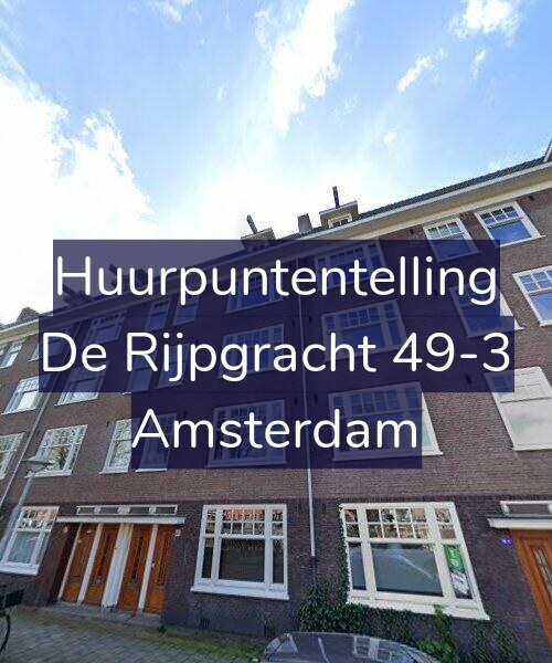 Foto gevel Huurpuntentelling voor De Rijpgracht 49-3, Amsterdam