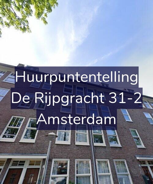 Foto gevel Huurpuntentelling voor De Rijpgracht 31-2, Amsterdam