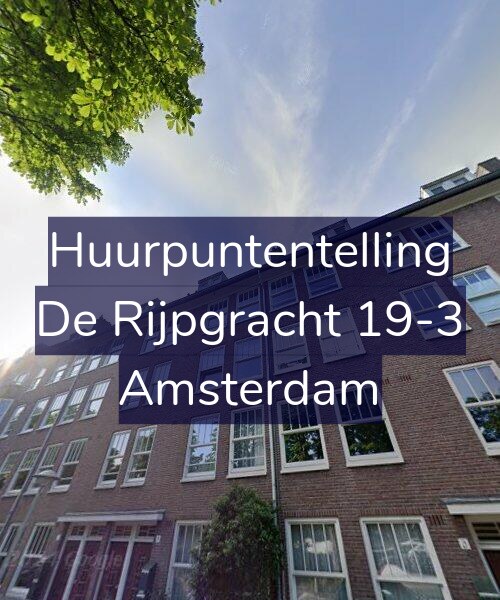Foto gevel Huurpuntentelling voor De Rijpgracht 19-3, Amsterdam