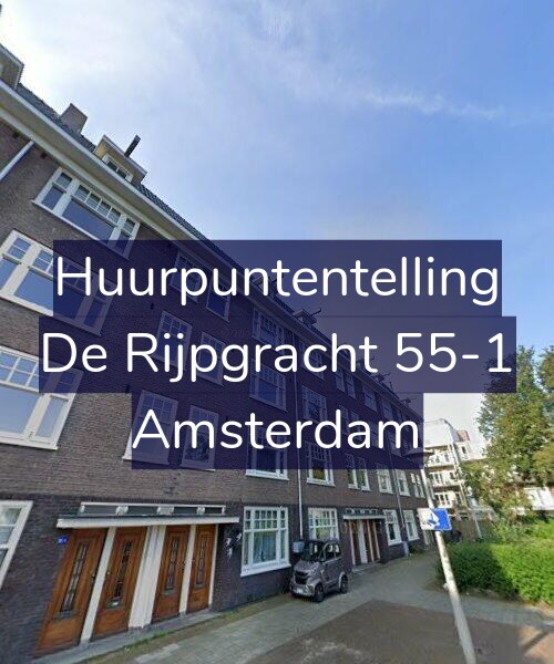 Foto gevel Huurpuntentelling voor De Rijpgracht 55-1, Amsterdam