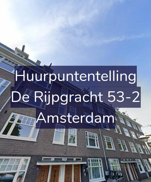 Foto gevel Huurpuntentelling voor De Rijpgracht 53-2, Amsterdam