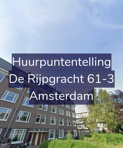 Foto gevel Huurpuntentelling voor De Rijpgracht 61-3, Amsterdam