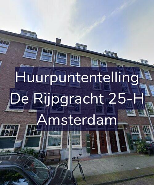 Foto gevel Huurpuntentelling voor De Rijpgracht 25-H, Amsterdam