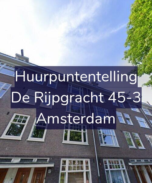 Foto gevel Huurpuntentelling voor De Rijpgracht 45-3, Amsterdam
