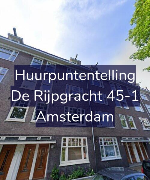 Foto gevel Huurpuntentelling voor De Rijpgracht 45-1, Amsterdam