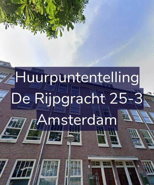 Foto gevel Huurpuntentelling voor De Rijpgracht 25-3, Amsterdam