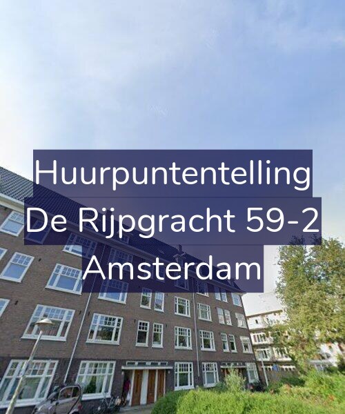 Foto gevel Huurpuntentelling voor De Rijpgracht 59-2, Amsterdam