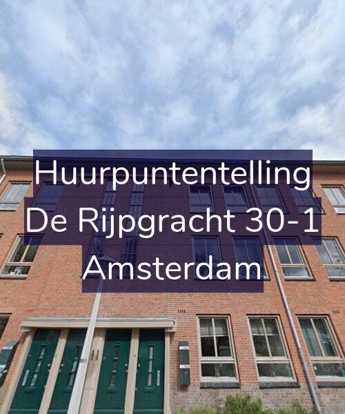 Foto gevel Huurpuntentelling voor De Rijpgracht 30-1, Amsterdam