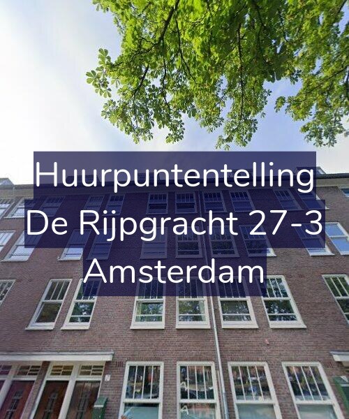 Foto gevel Huurpuntentelling voor De Rijpgracht 27-3, Amsterdam