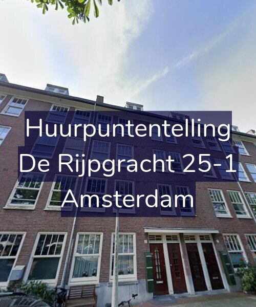 Foto gevel Huurpuntentelling voor De Rijpgracht 25-1, Amsterdam