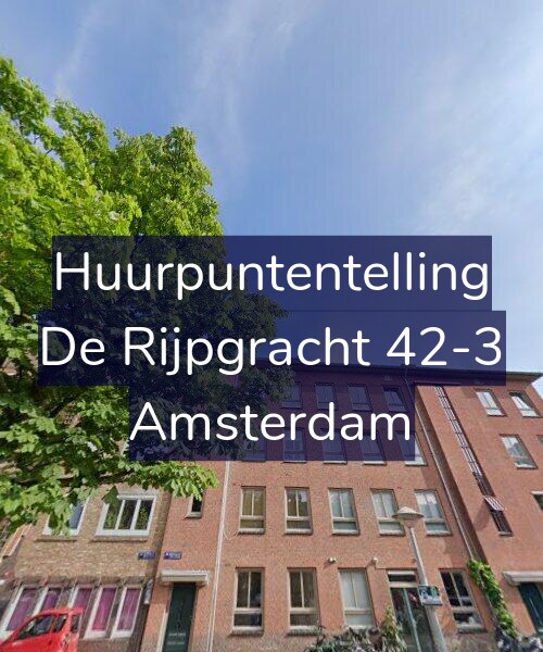 Foto gevel Huurpuntentelling voor De Rijpgracht 42-3, Amsterdam