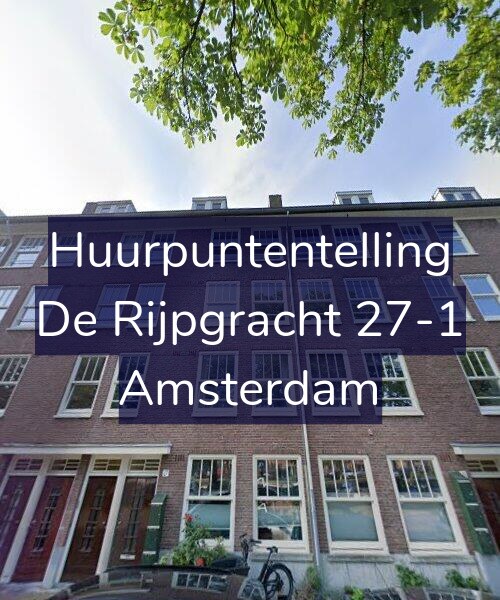 Foto gevel Huurpuntentelling voor De Rijpgracht 27-1, Amsterdam