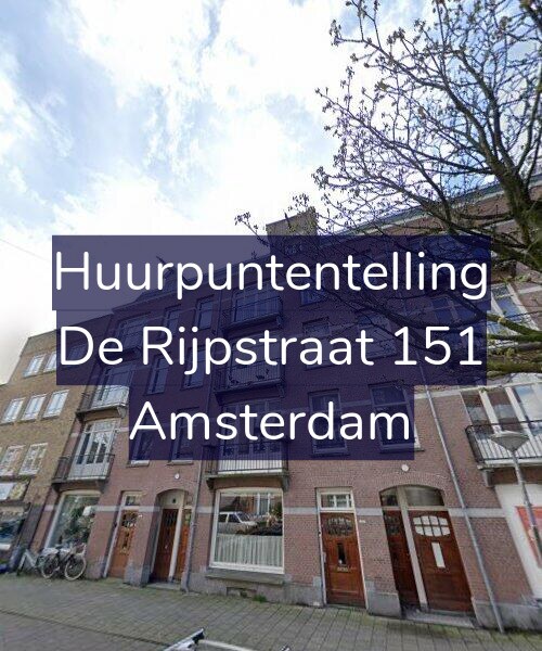 Foto gevel Huurpuntentelling voor De Rijpstraat 151, Amsterdam