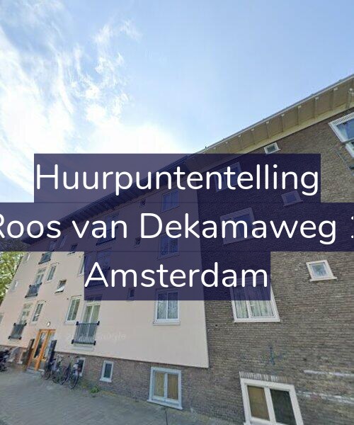 Foto gevel Huurpuntentelling voor De Roos van Dekamaweg 19-1, Amsterdam