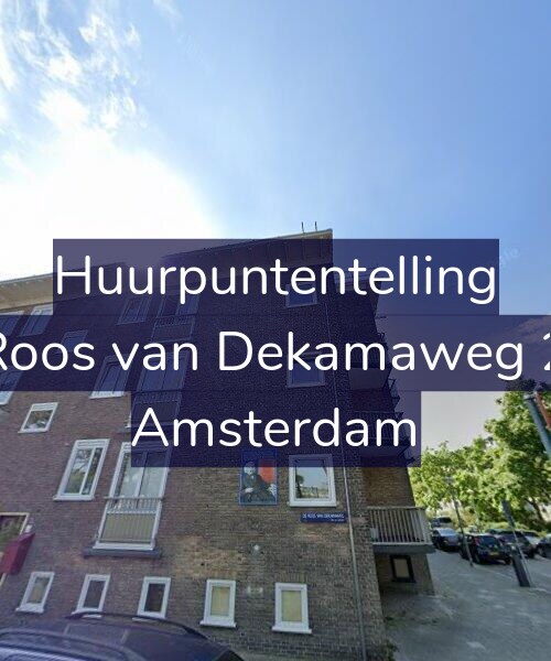 Foto gevel Huurpuntentelling voor De Roos van Dekamaweg 23-1, Amsterdam