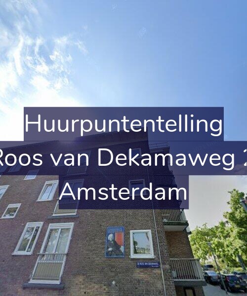 Foto gevel Huurpuntentelling voor De Roos van Dekamaweg 23-2, Amsterdam