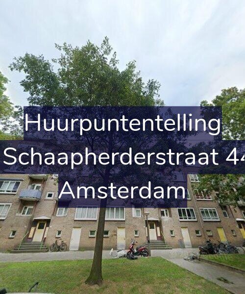 Foto gevel Huurpuntentelling voor De Schaapherderstraat 44-1, Amsterdam