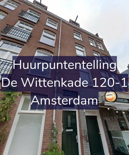 Foto gevel Huurpuntentelling voor De Wittenkade 120-1, Amsterdam