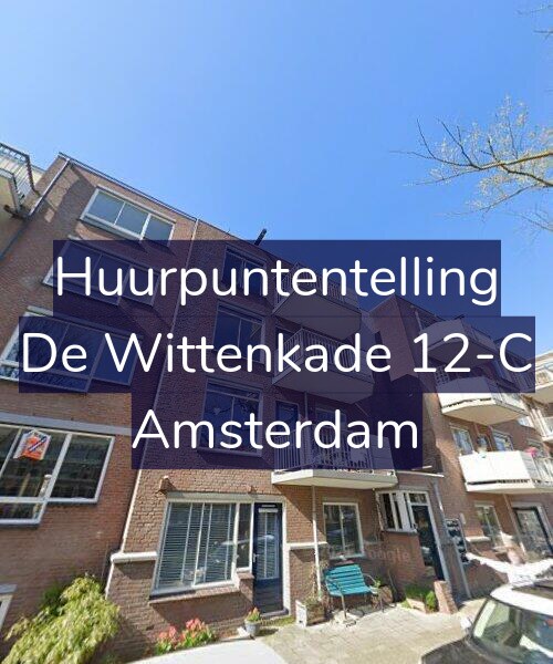 Foto gevel Huurpuntentelling voor De Wittenkade 12-C, Amsterdam