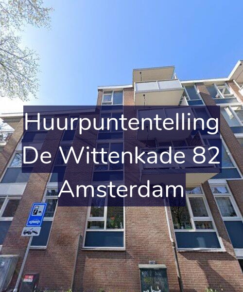 Foto gevel Huurpuntentelling voor De Wittenkade 82, Amsterdam