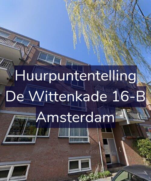 Foto gevel Huurpuntentelling voor De Wittenkade 16-B, Amsterdam
