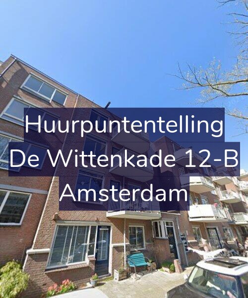 Foto gevel Huurpuntentelling voor De Wittenkade 12-B, Amsterdam