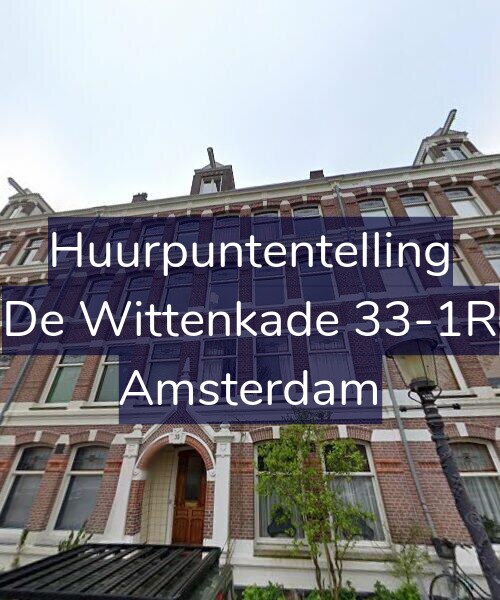 Foto gevel Huurpuntentelling voor De Wittenkade 33-1R, Amsterdam