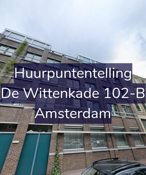Foto gevel Huurpuntentelling voor De Wittenkade 102-B, Amsterdam