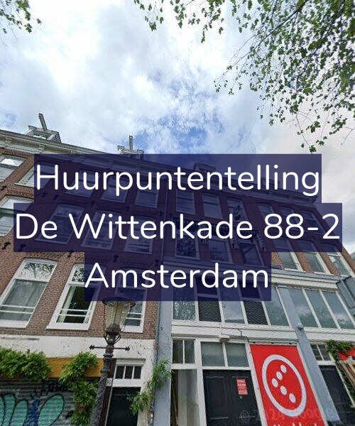 Foto gevel Huurpuntentelling voor De Wittenkade 88-2, Amsterdam