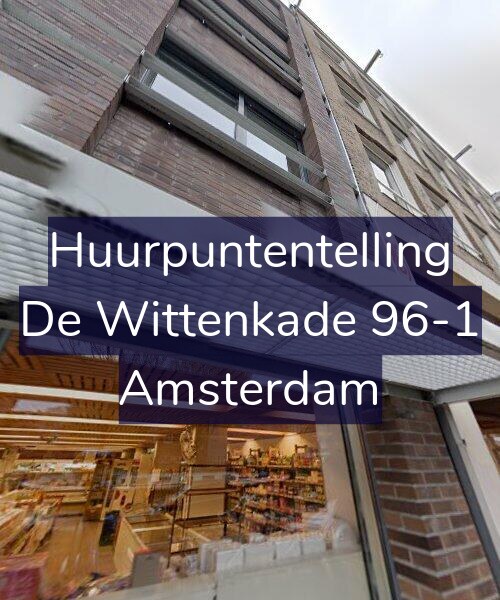 Foto gevel Huurpuntentelling voor De Wittenkade 96-1, Amsterdam
