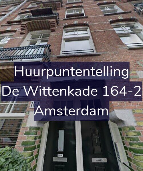 Foto gevel Huurpuntentelling voor De Wittenkade 164-2, Amsterdam