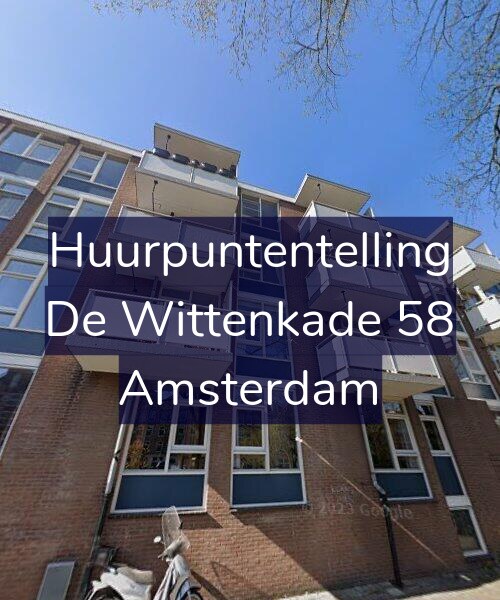 Foto gevel Huurpuntentelling voor De Wittenkade 58, Amsterdam
