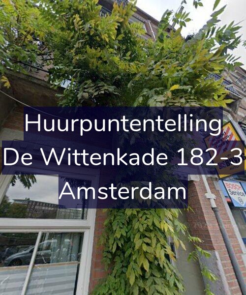 Foto gevel Huurpuntentelling voor De Wittenkade 182-3, Amsterdam